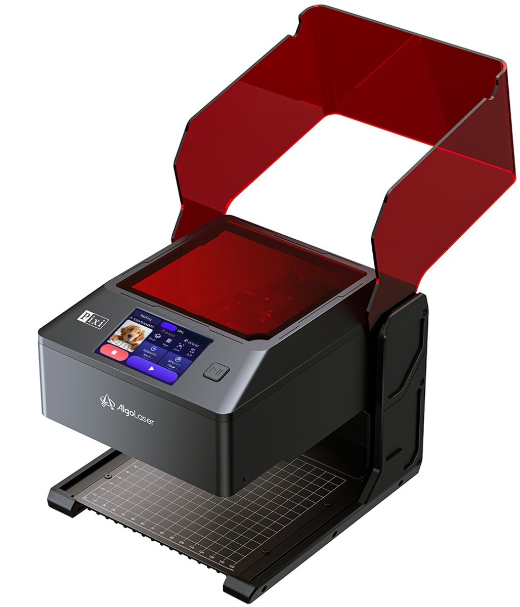 Laser Graveermachine 5W - Met Luchtreiniger - Laser Cutter - 3.5 Inch Touchscreen - Werkgebied 100x100mm - Graveren - Display - Laser Snijmachine - Bedienbaar Met APP