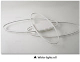 Oval Ring Ceiling Light - White - With Remote Control - For Living And Dining Room - Ceiling Fixture