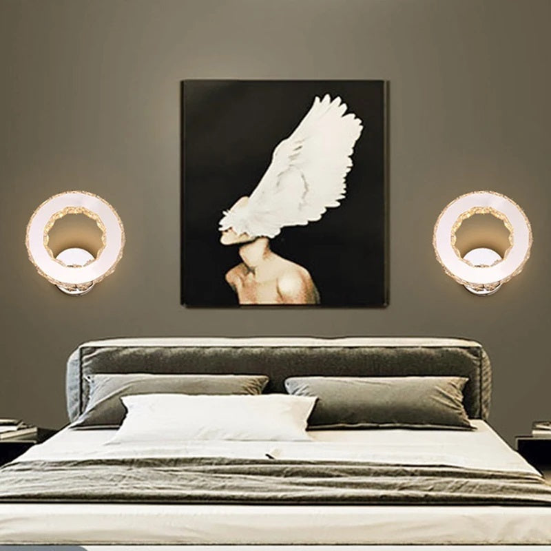Crystal LED Wall Lamp - Modern Wall Lighting - 22 cm - Crystal Wall Lamp - Wall Decoration