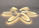Modern Petal LED Ceiling Light - White - Dimmable With Remote Control - For Living And Dining Room - Ceiling Fixture
