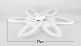 Modern Petal LED Ceiling Light - White - Dimmable With Remote Control - For Living And Dining Room - Ceiling Fixture