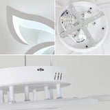 5 Star Ceiling Lamp - White - With Remote Control - Smart Lamp - Dimmable With App - Living Room Lamp - Bedroom Lamp - Modern Lamp - Ceiling Lamp