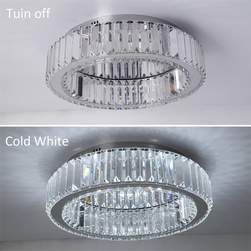 Ring Kristallen Plafondlamp - Crystal Led Lamp - Woonkamerlamp - Moderne lamp - LED Plafondlamp - Plafonniere