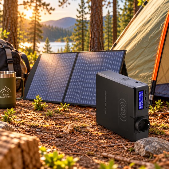 Allpowers® Solar Power Station - Powerbank - Zonnepaneel - Zonnepaneel Camper - 41600mAh - 60W