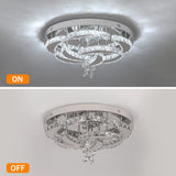 Flower Ceiling Light - Dimmable With Remote Control - Ceiling Lamp - Chrome - Modern LED Lamp - Chandelier - Kitchen Lamp - Living Room Lamp - Ceiling Fixture