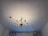 Crystal Chandelier - 8 Light Points - Diameter 76 cm - Classic Candle Style - Pendant For Living And Dining Rooms