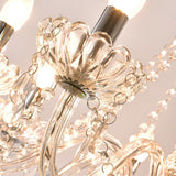 Crystal Chandelier - 8 Light Points - Diameter 76 cm - Classic Candle Style - Pendant For Living And Dining Rooms