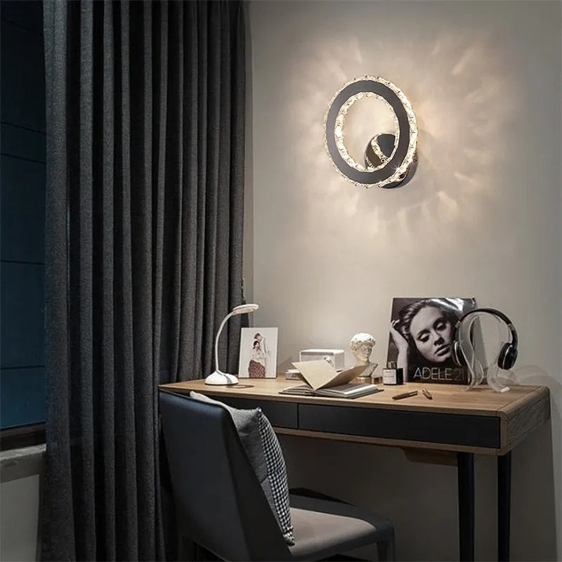 Crystal LED Wandlamp - Moderne Muur Verlichting - 22 cm - Kristallen Muur Lamp - Muur Decoratie
