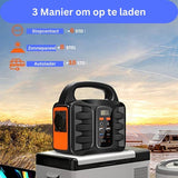 Portable Power Station - 150W - Power Generator - 99Wh - Generator LED Flashlight - Mobile Power Generator for Travel/Camping/Outdoor