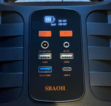 Portable Power Station - 150W - Power Generator - 99Wh - Generator LED Flashlight - Mobile Power Generator for Travel/Camping/Outdoor