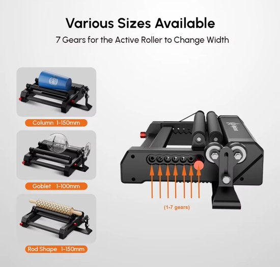 Laser Graveermachine 10W - 3.5 Inch Touchscreen - Laser Cutter - Met Roller - Laserprinter All In One - Graveren - Display - Zwart - Hout Acryl Laser Snijmachine - Bedienbaar Met APP