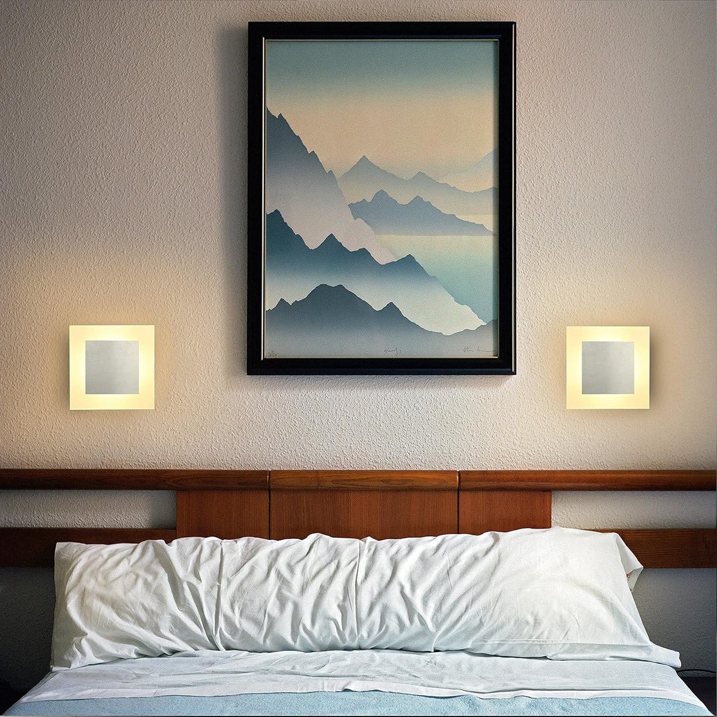 LuxiLamps - Led Wandlamp - Moderne Wandverlichting - 3000K Warm Wit - Hal lamp - Trappenhuis - 16 cm