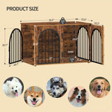 Dog Crate - Furniture - Dog Cage - Dog Kennel - Dog Pen - Side Table - Coffee Table - 3 Doors - 100x60x63 cm - Brown