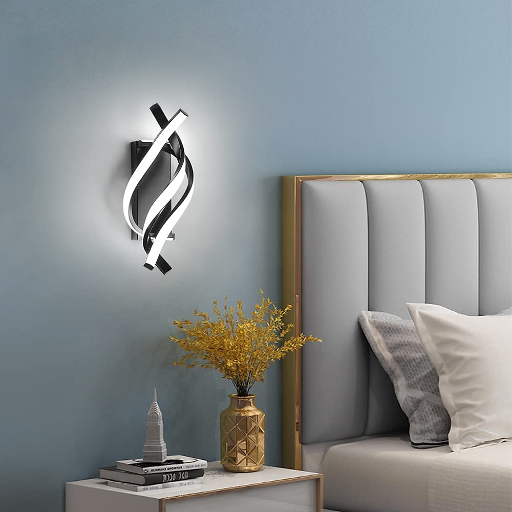 Gebogen LED-Wandlamp Voor Binnen - Warmwit Licht - Voor Woonkamer En Slaapkamer