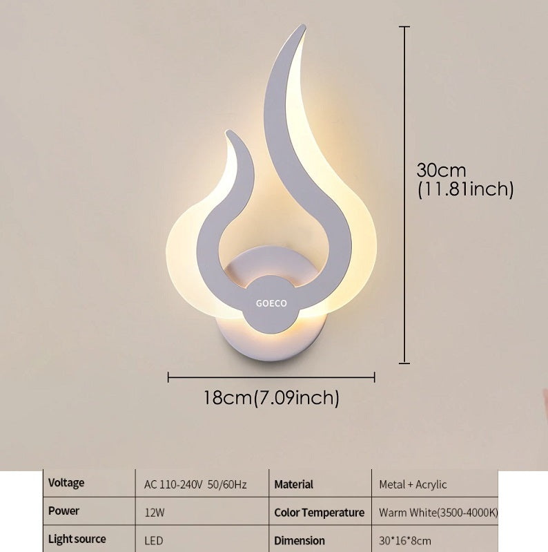 Modern Wall Lamp | Lighting | Pendant Lamp | Wall Lamp | For Living Room, Bedroom | Spiral | Electric | White
