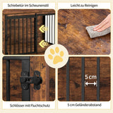 dog crate furniture - 100 cm - brown - 2 sliding doors - dog box - dog crate - beautiful design - multifunctional - coffee table / TV stand - chew and scratch resistant