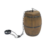 Wooden Wine Barrel Pendant Lamp - Vintage Retro Chandelier - Black - 90 Cm Adjustable Chain - E27