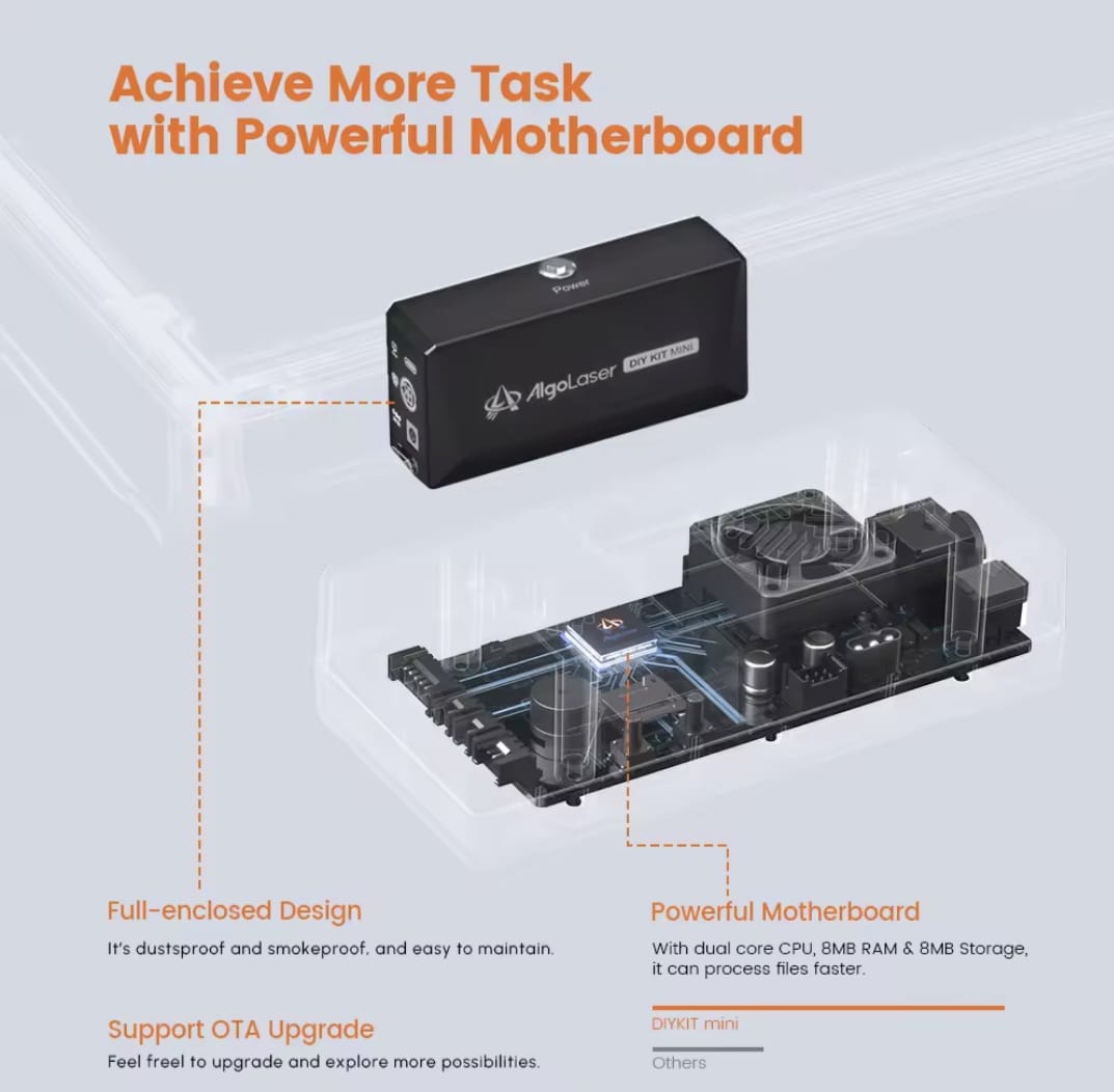 Laser Engraving Machine - Engraving Machine - Black - Engraver - 5W - With Rotary Roller - Laser Cutter - Wood Acrylic Laser Cutting Machine - Ultra-thin Laser