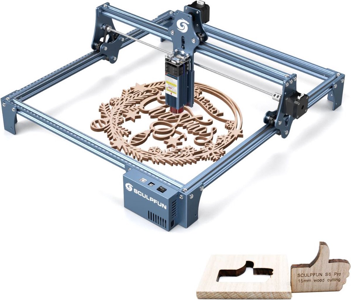 Laser Graveermachine - Sculpfun S9 Graveermachine - Graveermachine - Laser cutter - Hout Acryl Laser Snijmachine - Ultra Dunne Laser