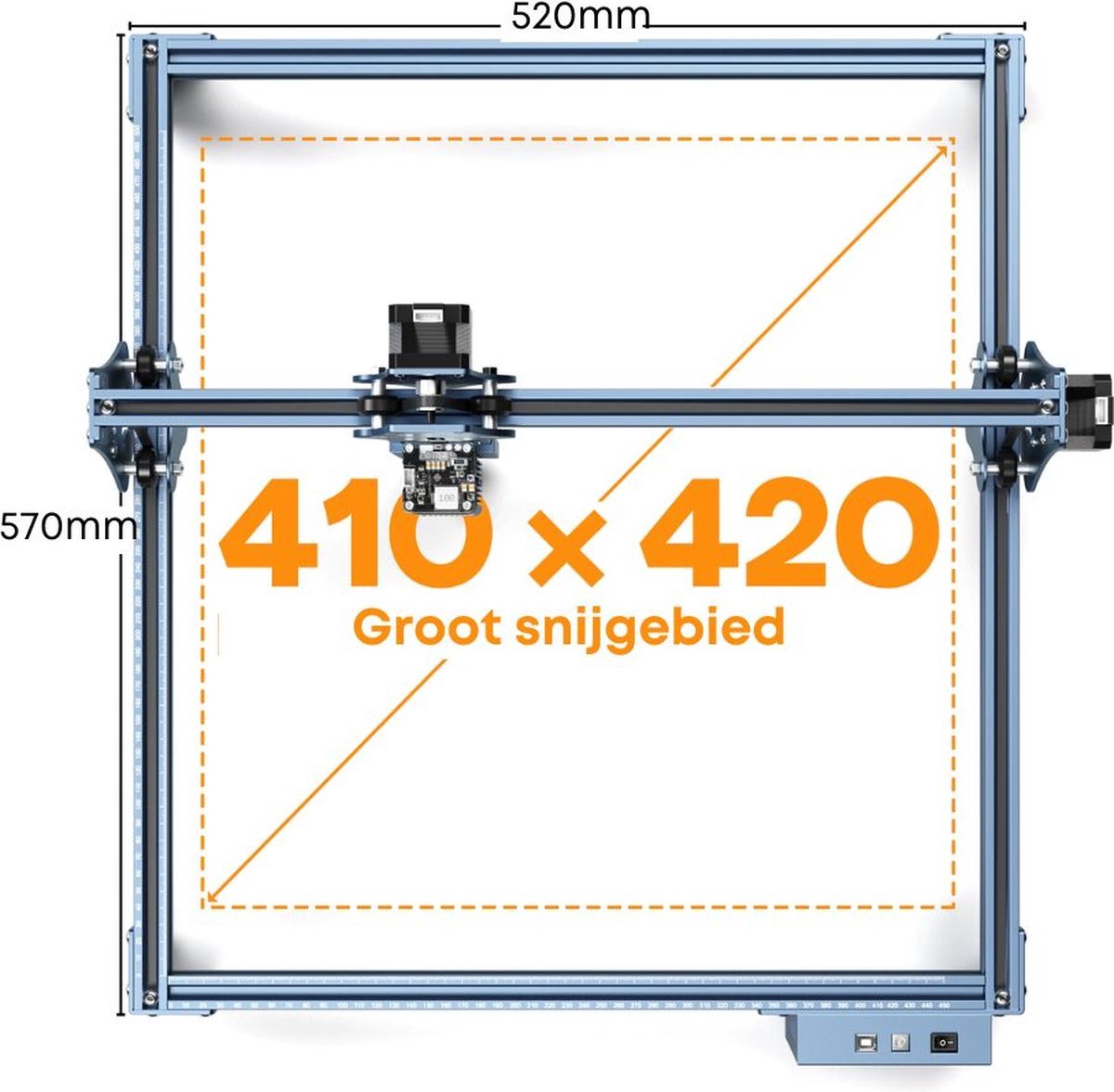 Laser Graveermachine - Sculpfun S9 Graveermachine - Graveermachine - Laser cutter - Hout Acryl Laser Snijmachine - Ultra Dunne Laser