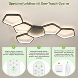 Plafondlamp Zwart 88 cm