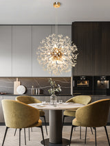 Luxury Crystal Pendant Lamp - Dandelion Chandelier - Crystal Led Lamp - Gold - 50 cm - Modern Lamp - Pendant Lamp - Ceiling Lamp