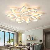 LuxiLamps - 14 Star Ceiling Lamp - White - With Remote Control - Smart Lamp - Dimmable With App - Living Room Lamp - Modern Lamp - Ceiling Lamp