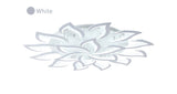 Modern Lotus LED Ceiling Light - White - Dimmable With Remote Control And App - For Living And Dining Room - Ceiling Fixture