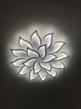 Modern Lotus LED Ceiling Light - White - Dimmable With Remote Control And App - For Living And Dining Room - Ceiling Fixture