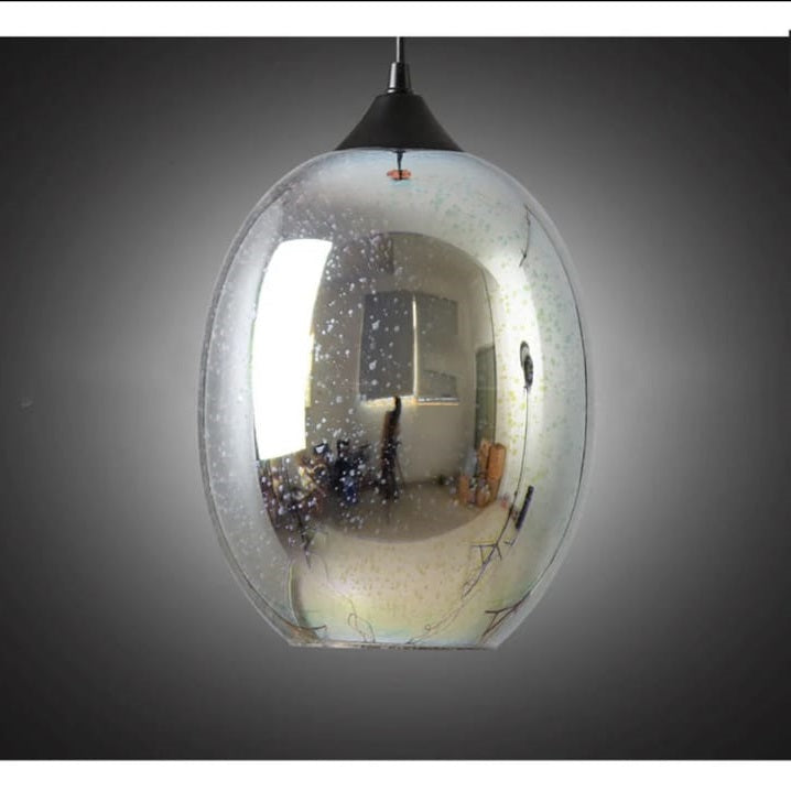 LuxiLamps - Glass Starry Sky - 3-Piece Pendant Light - Unique Living Room Lamp - Modern 3D Lamp - Ceiling Light
