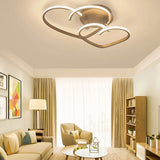 LuxiLamps - Hearts Ceiling Lamp - With Remote Control - Coffee - Dimmable With Remote Control - Living Room Lamp - Modern Lamp - Ceiling Lamp