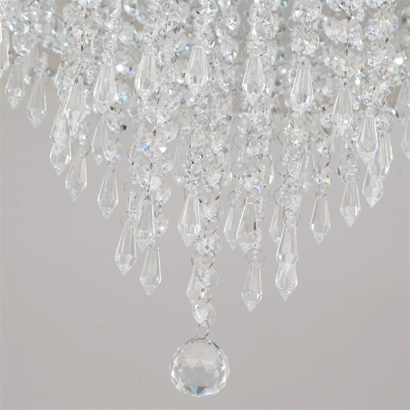 LuxiLamps - Kristallen Plafondlamp - Crystal Led Lamp - 50 cm - Met Afstandsbediening Dimbaar - Woonkamerlamp - Moderne lamp - LED Plafondlamp - Plafonniere