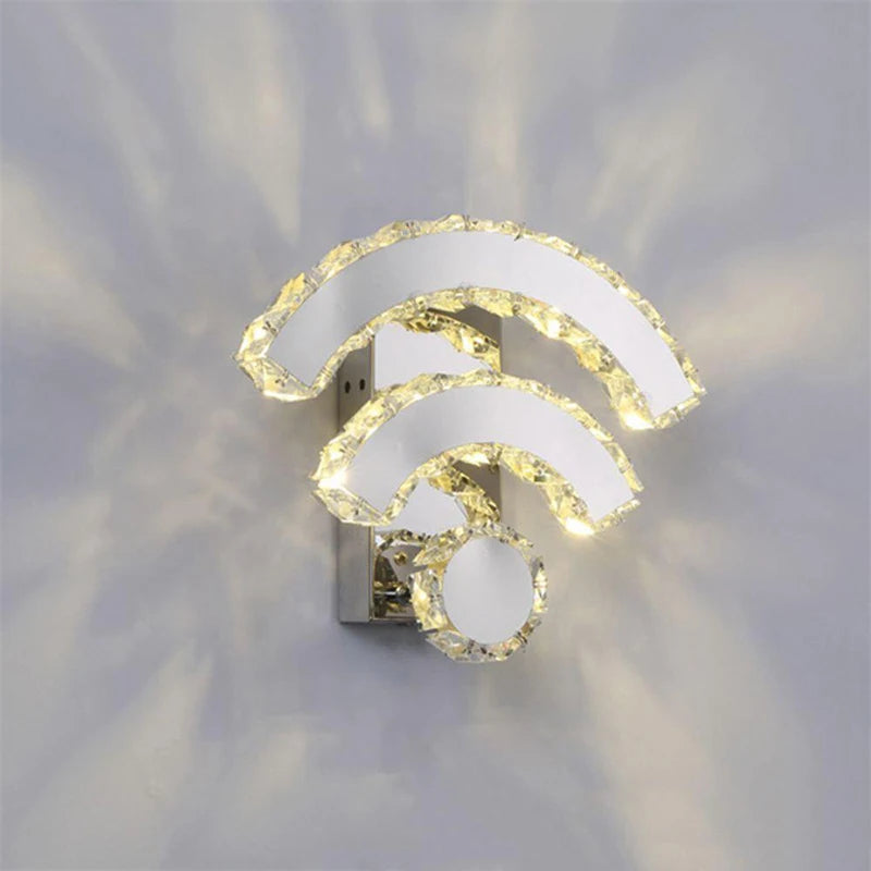 LuxiLamps - LED Wall Lamp - Crystal Design - Modern Wall Lighting