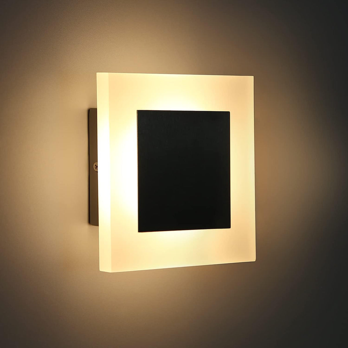 LuxiLamps - Led Wandlamp - Moderne Wandverlichting - 3000K Warm Wit - Hal lamp - Trappenhuis - 16 cm
