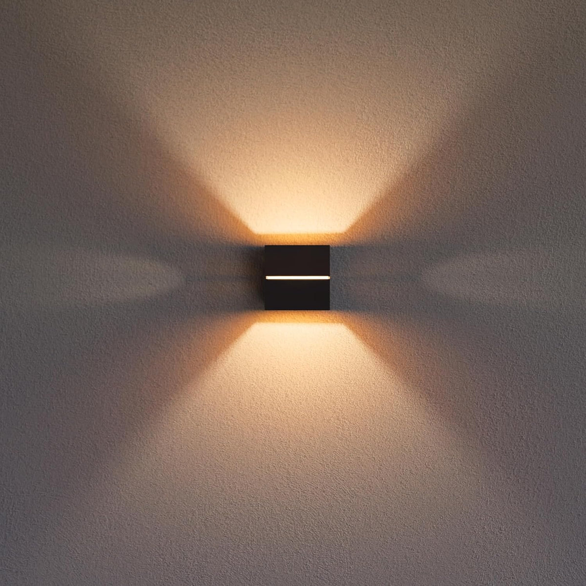 LuxiLamps - Led Wandlamp - Moderne Wandverlichting - Met Lichtgleuf - Goud/Zwart - Hal lamp - G9 - Trappenhuis - 16 cm