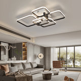 LuxiLamps - Modern 5-Head Ceiling Light - White/Black - 63 cm - Living Room Lamp - Modern LED Lamp - Flush Mount Light