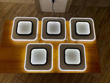 LuxiLamps - Modern Ceiling Light - LED - Aisle or Hallway Lamp - LED Lamp - Ceiling Fixture - Black/White