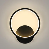 Ring LED Wall Lamp - Black - Warm White Light - Not Dimmable - Modern Wall Decoration