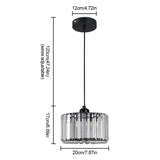 Luxurious Crystal Pendant Lamp - Chandelier Pendant Lamp - Modern Pendant Lamp - Black - Chandelier - E27