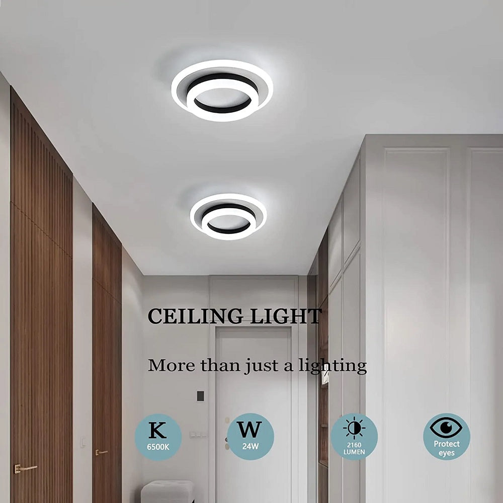 Moderne Acryl Plafond Verlichting - LED Rond Plafondlamp - Warm Wit - Gangpad of Hal Lamp - Plafoniere