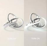 Modern Curl Ceiling Light - Chrome - LED Ceiling Fixture - Warm White - For Hallways And Entrances