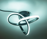 Modern Curl Ceiling Light - Black - LED Ceiling Fixture - For Hallways And Entrances