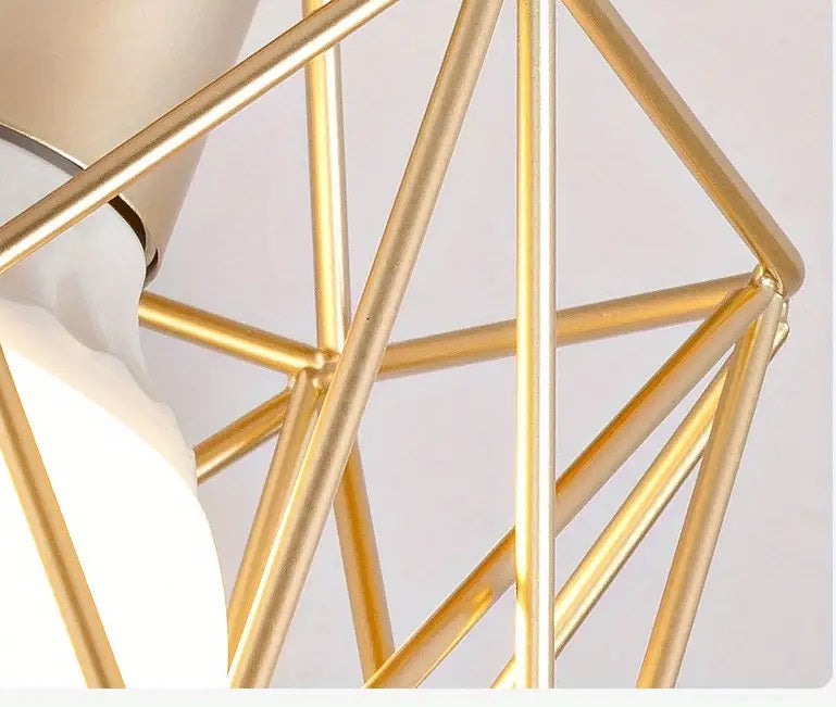 Geometric Cage Ceiling Light - E27 - Bulb Not Included - For Hallway - Ceiling Fixture