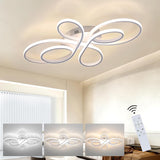 Modern Ceiling Lamp - Luxury LED Chandelier - Dimmable - Butterfly Shape - 80 cm - Living Room Lamp - White - Ceiling Light - 78W