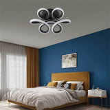 Flower-Shaped Ceiling Light - Black - For Living And Dining Room - Ceiling Fixture