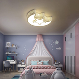Moon Ceiling Lamp - Remote Control - Dimmable - Modern Lamp - 50 CM - Bedroom Lamp - Living Room Lamp