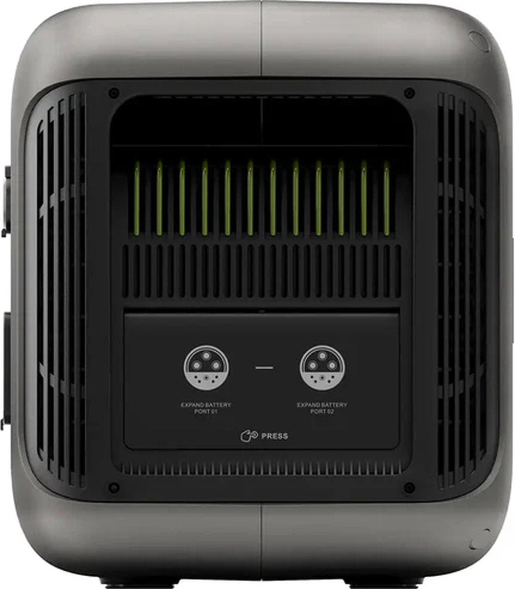 Powerstation R1500WE - Draagbare Powerstation – 1152Wh / 1 Kwh - LiFePO4 Batterij - 1800W - Piek 3000W - 11 Outputs AC/DC & USB - Snellaadfunctie - 4x AC Uitgang – Ideaal voor Huis en Camping - 2x Draadloos Laden - Krachtcentrale - Inclusief APP