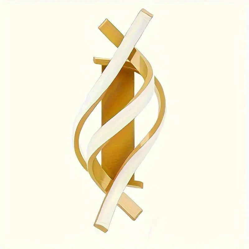 Flightmode - Moderne Muurlamp | Verlichting | Hanglamp | Wandlamp | Voor Huiskamer, Slaapkamer | Spiraal | Elektrisch | Goud