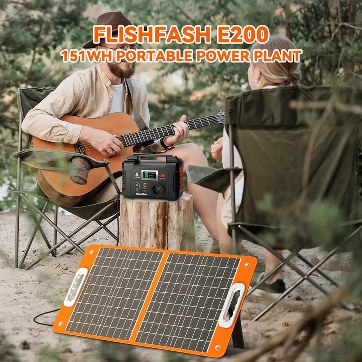 Stroomgenerator - Draagbaar - 42000mAh 220–240 V/150W - met Zonnepaneel - Lithium