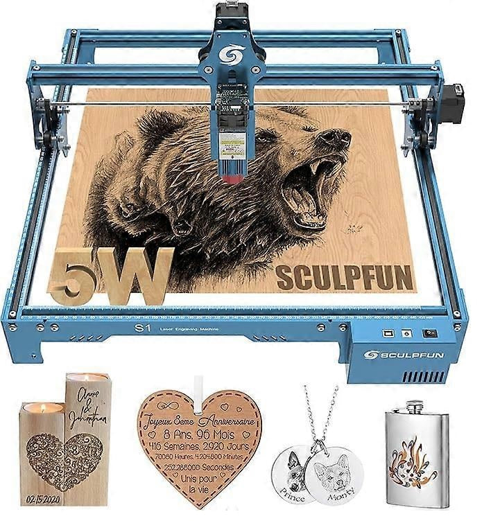 Laser Graveermachine - Sculpfun S1 Graveermachine - Graveermachine - Laser cutter - Hout Acryl Laser Snijmachine - Ultra Dunne Laser